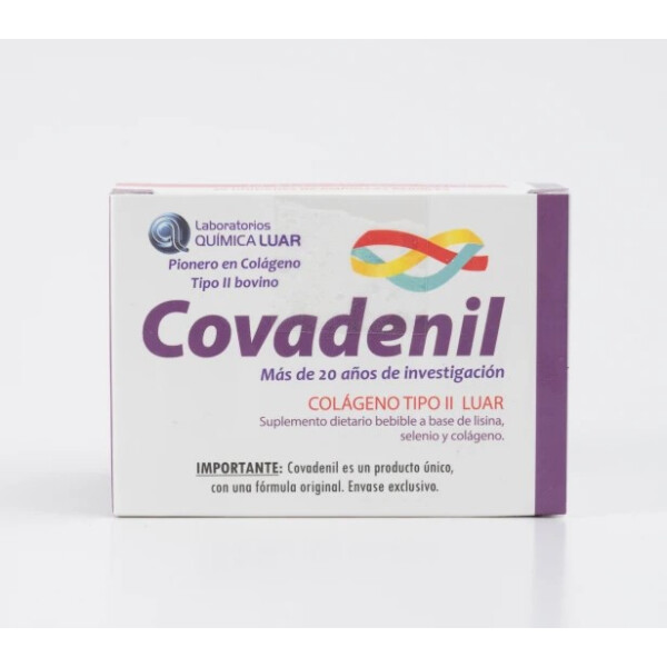 Covadenil | Colágeno Tipo II Bovino | 30 Ampollas Bebibles de 2 ml Covadenil | Colágeno Tipo II Bovino | 30 Ampollas Bebibles de 2 ml