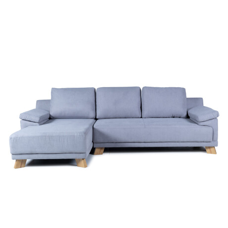 Rinconera Adalia - Tela Microfibra - Chaise izquierdo 12074 (Gris)