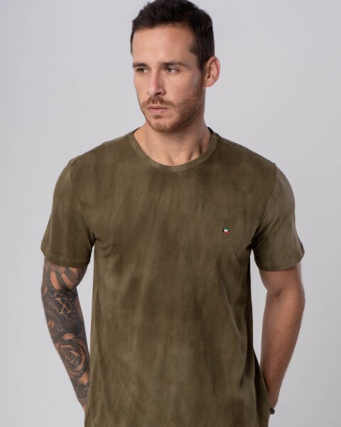 Camiseta Verde Oscuro Militar U