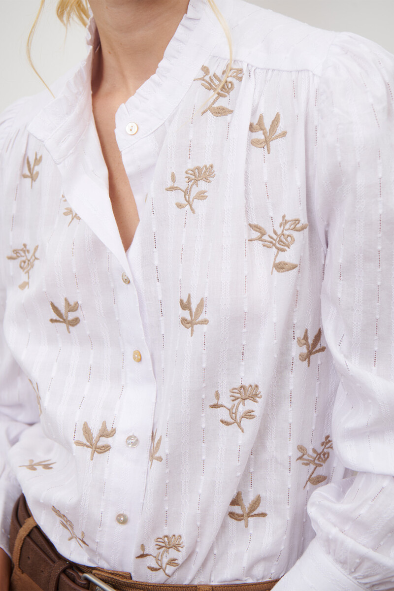 CAMISA GARDENIA BLANCO