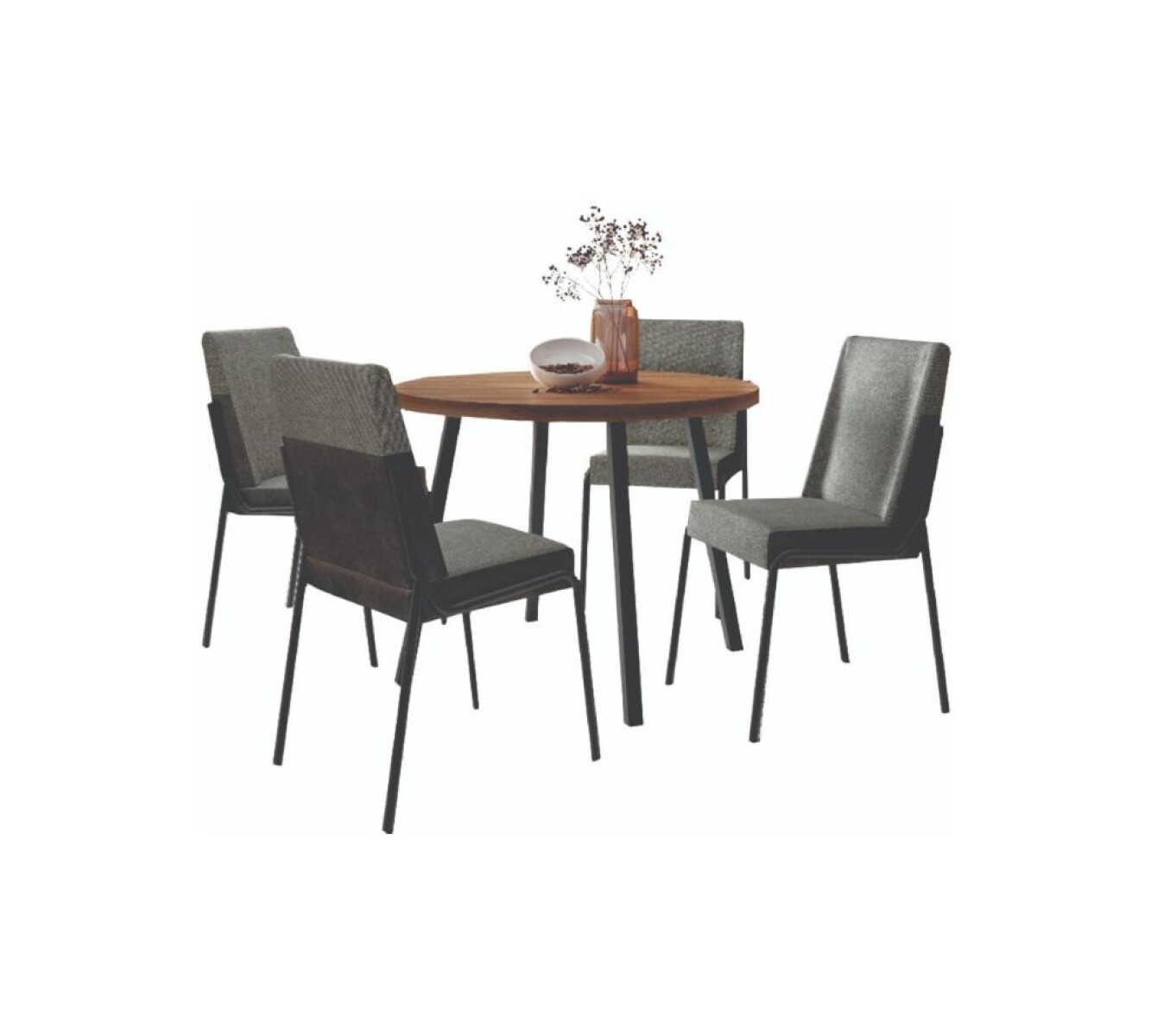 Juego de Comedor Stellar Redonda 4 sillas 