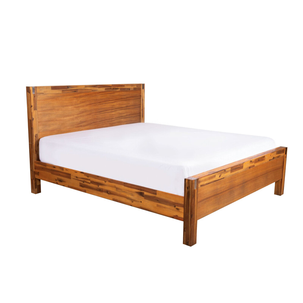 CAMA QUEEN MADERA-ACACIA NATURAL-BEIGE AHF 1202