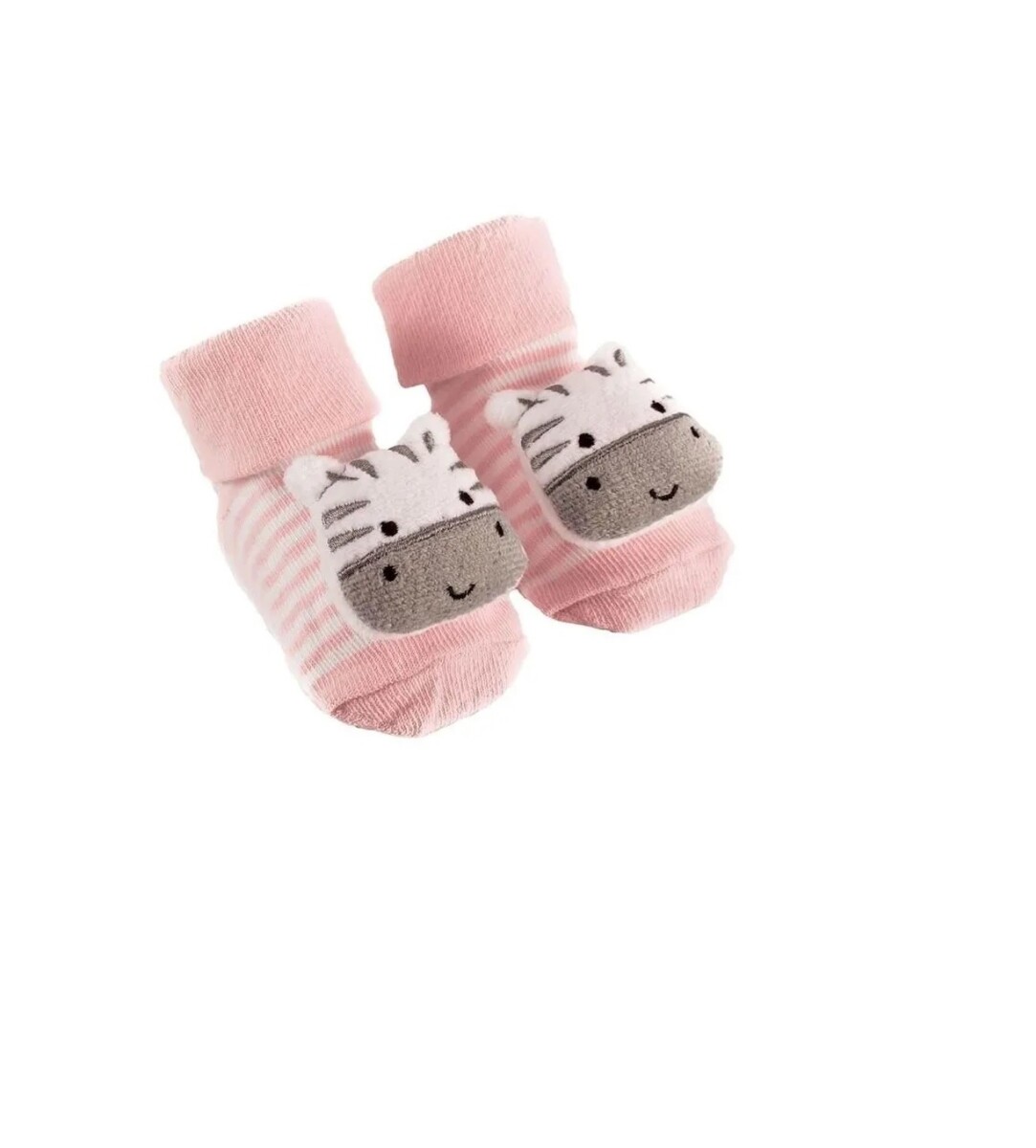 Medias con sonajero Anti deslizante BUBA - Rosa 
