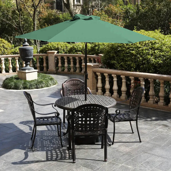 Sombrilla Grande Para Jardin Reforzada 2.70 M Acero Premium Con Manija Playa Filtro Uv Imback Color Verde Sombrilla Grande Para Jardin Reforzada 2.70 M Acero Premium Con Manija Playa Filtro Uv Imback Color Verde