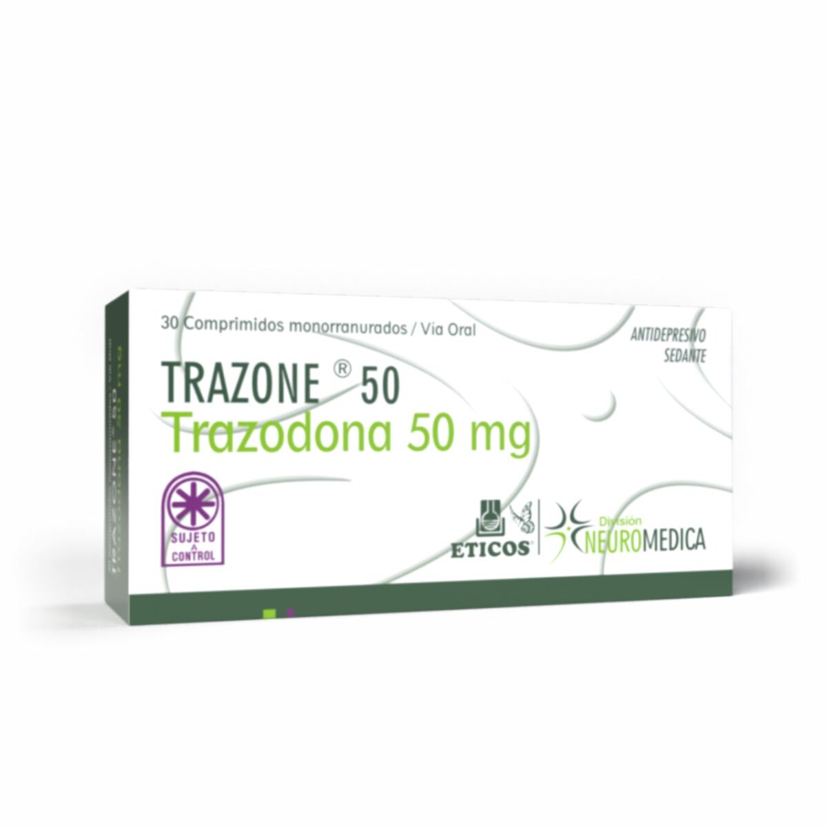 TRAZONE 50 MG CJ X 30 COMP. 