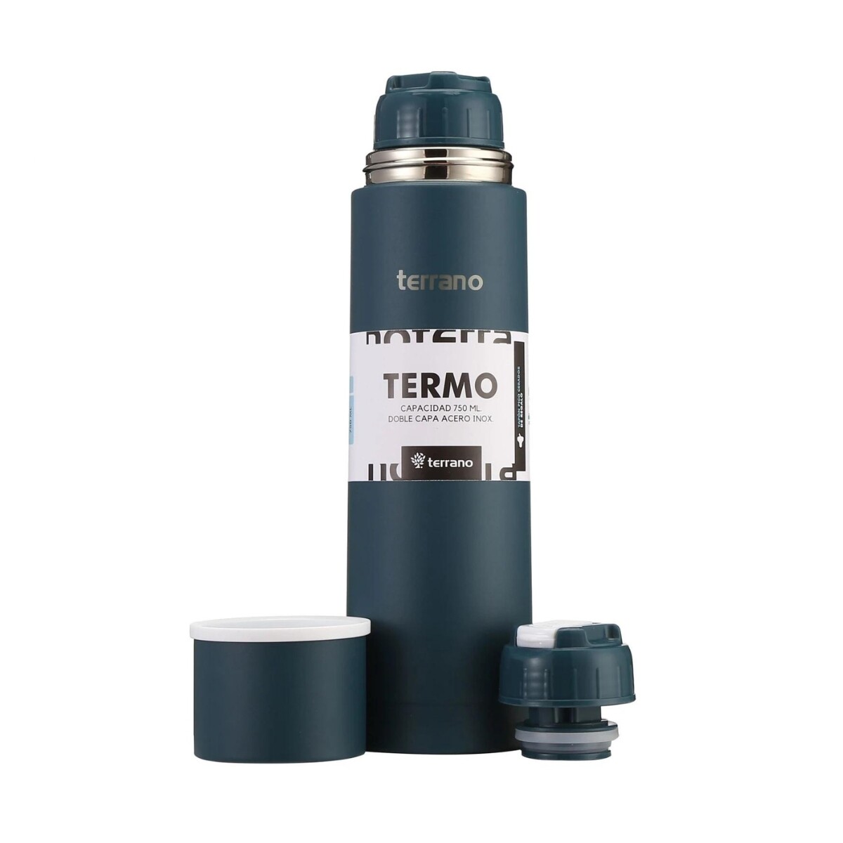 Termo Bala Terrano 750ML Acero Inoxidable - PETROLEO 