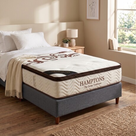 Sommier 1 Plaza HAMPTONS Palladium 80X185 Gris