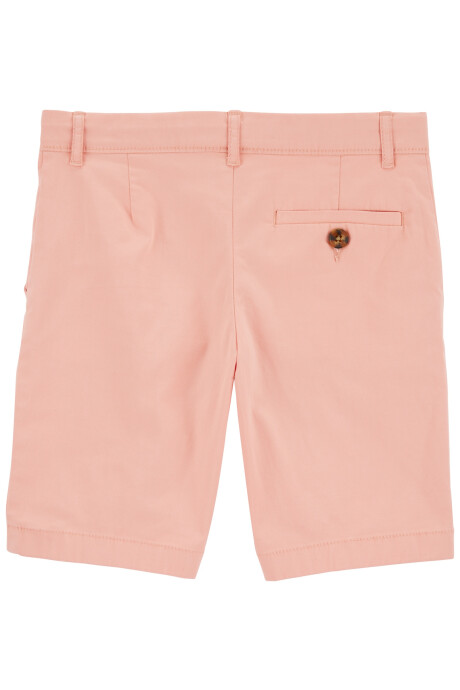Short de algodón, clásico, salmón Sin color