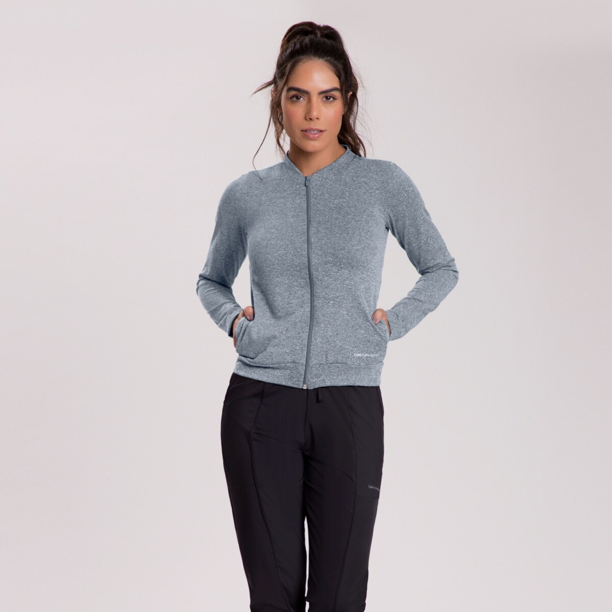 CHAQUETA DE PUÑOS - GRIS 