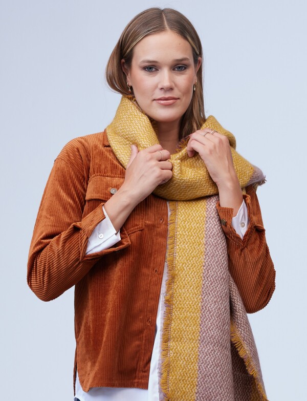 Bufandon Colorblock MOSTAZA/MULTI