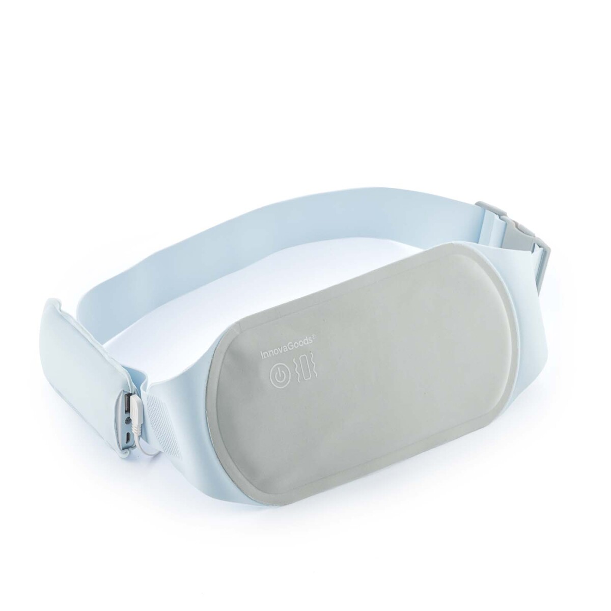 CINTURÓN MASAJE Y CALOR REC - POLIESTER GRIS INNOVAGOODS 