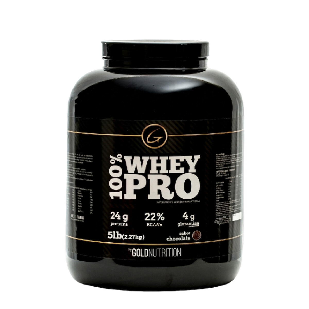Whey Pro 100% 5lb Gold Nutrition - Chocolate 