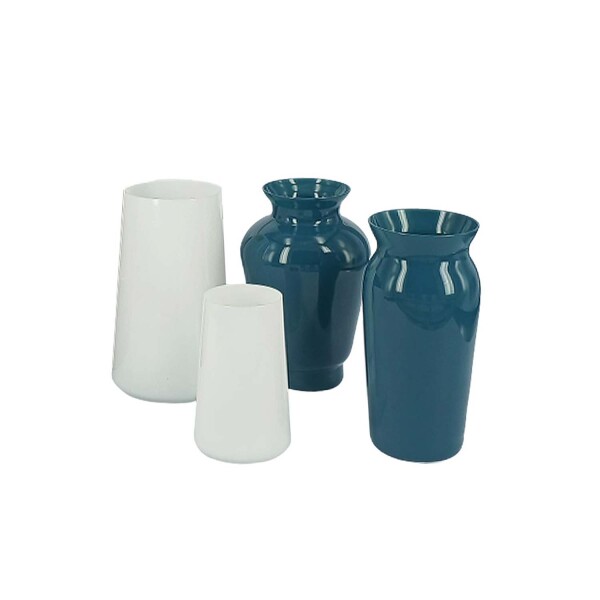 Set 4 floreros chicos azul BOHEMIA Set 4 floreros chicos azul BOHEMIA