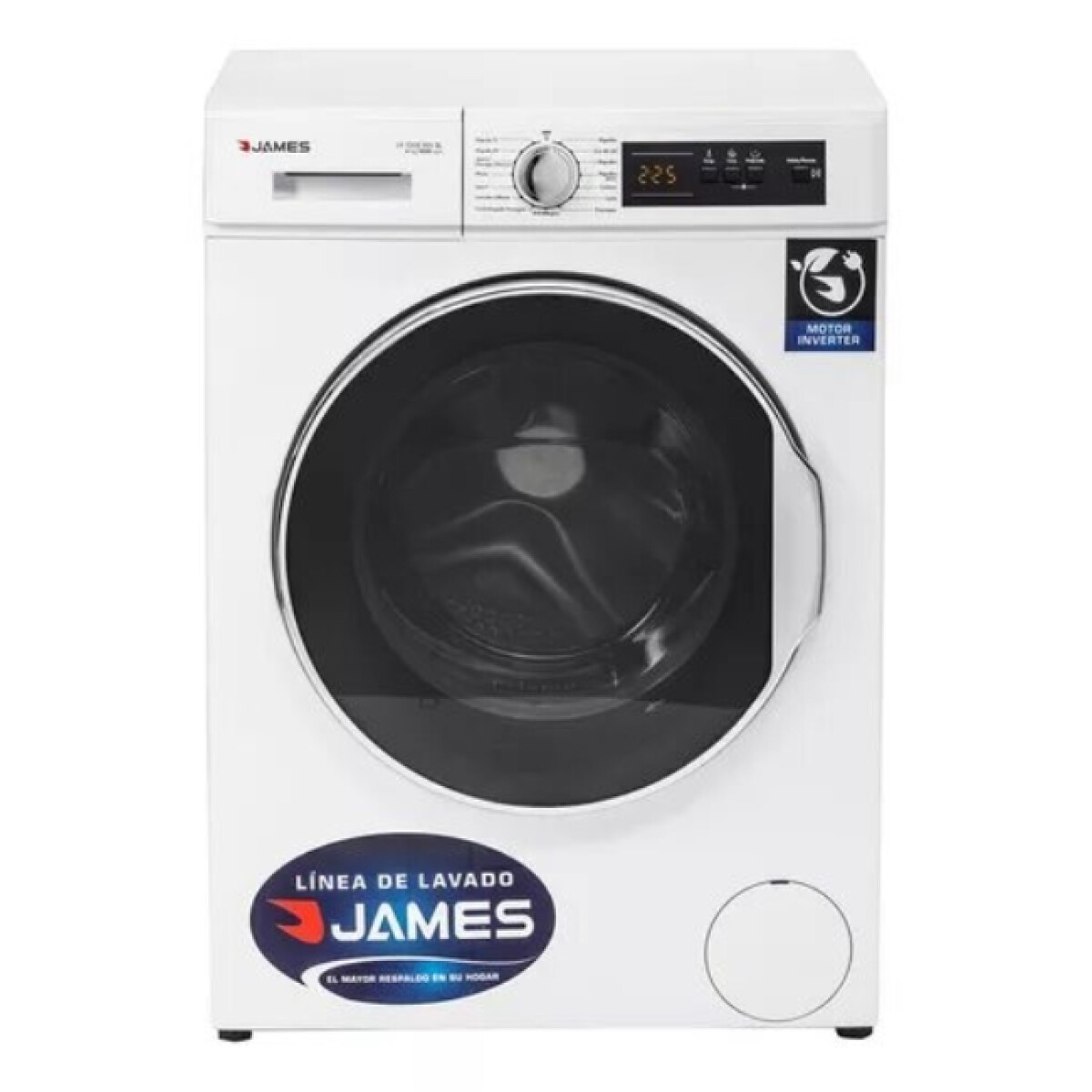 Lavarropas James Lr 1008 6k. Inverter Blanco 