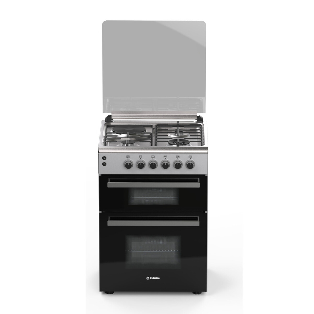 Cocina Combinada Eldom Verona Doble Horno 3h + 1 Disco Inox 