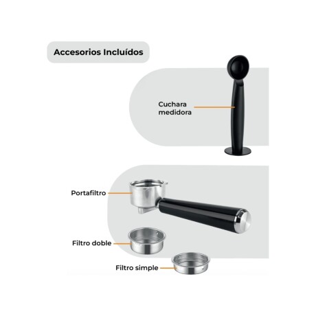 Cafetera Espresso Digital Hogaron HGCE20INOX 9 en 1 20 Bares con Depósito de Leche Cafetera Espresso Digital Hogaron HGCE20INOX 9 en 1 20 Bares con Depósito de Leche