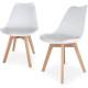 Silla Eames Blanca Reforzada Comedor De La Mejor Calidad Blanco