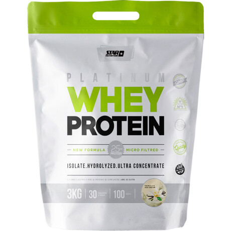 Kit Star Nutrition Whey Protein Isolate 3kg Proteína Vainilla