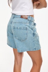 Short Pacific Celeste Washed