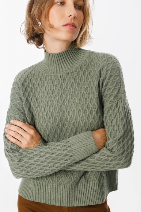 Sweater Panal Verde Militar