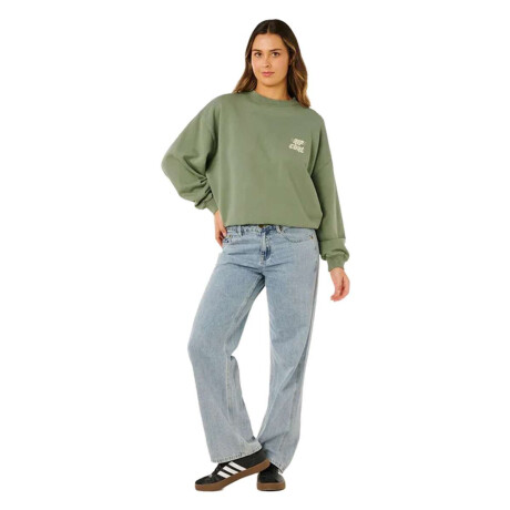 Buzo Rip Curl Sports Dept Drop Shoulder Crew Verde