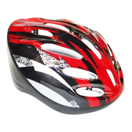 Casco Ajustable P/ Bicicleta Patín Rollers Skate Etc. Rojo