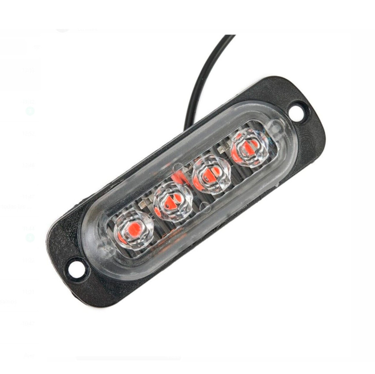 SEÑALIZACION - MINI BARRAL 4 LED 10-30V 84X27MM ROJO WESTON 