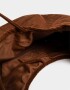 Saca Cartera Saca Corderoy Chocolate - Marron Chocolate