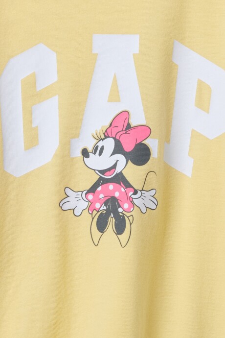 Remera Logo Gap Disney Toddler Niña Pale Banana