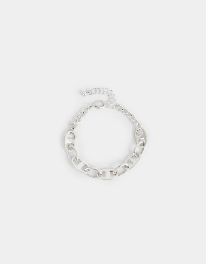 Pulseras Flexibles Bañada en Plata Pulsera Flexible Bañada En Plata - Plateado