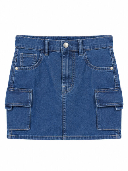 SHORT POLLERA PETRA AZUL