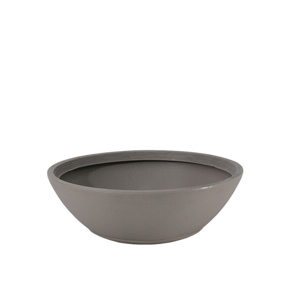 Maceta "INDI" Ø65 x 22cm. símil cemento con plato -TRAMONTINA TD0303