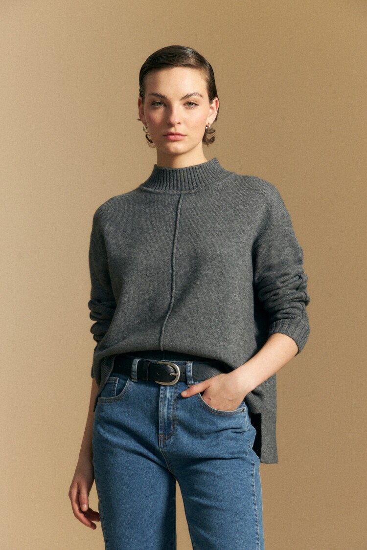 POLERA ALDAMA Gris Oscuro