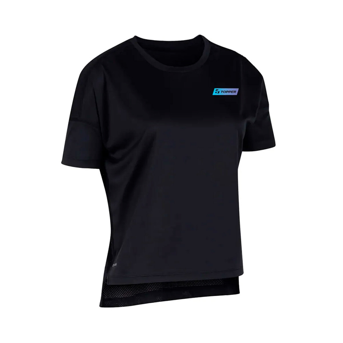 T-SHIRT MC WMN RNG UP aqua glacier - NEGRO 