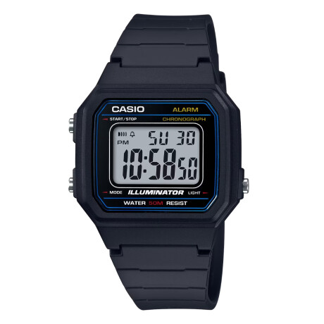 Reloj CASIO W217H-1AVDF Resina Negro Esfera 42mm 0