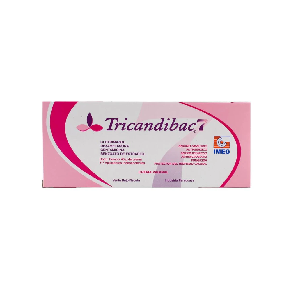 TRICANDIBAC 7 CREMA CON 7 APLICADORES PO
