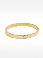 Pulsera Rígida Mano De Fátima - Acero Inoxidable dorado