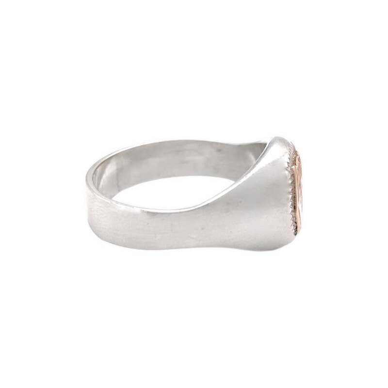 Anillo Profesión Masajista-Plata y Oro-Sin Piedra-AP5010 Sinpiedra