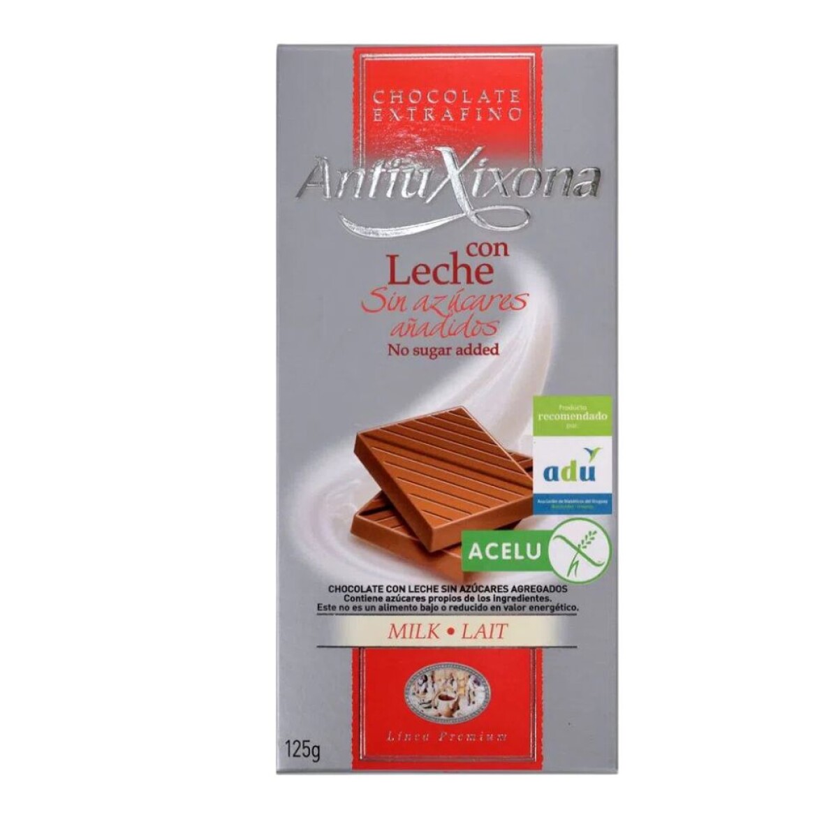 Chocolate Con Leche Sin Azúcar Y Sin Gluten AntiuXixona 