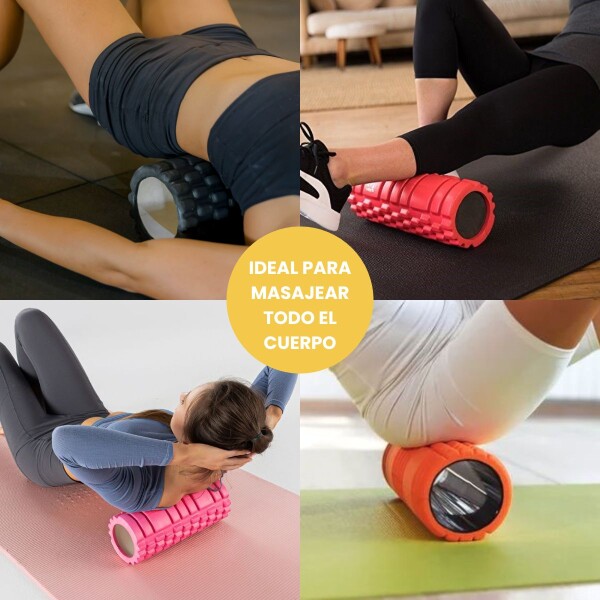 Rolo Masajeador Rodillo Pilates Yoga Foam Roller 33 Cm Color Rosa Rolo Masajeador Rodillo Pilates Yoga Foam Roller 33 Cm Color Rosa