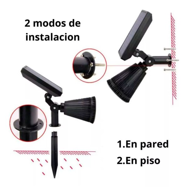 Pincho Farol RGB x10 Luz Led Colores Jardin Estaca Exterior Pincho Farol RGB x10 Luz Led Colores Jardin Estaca Exterior