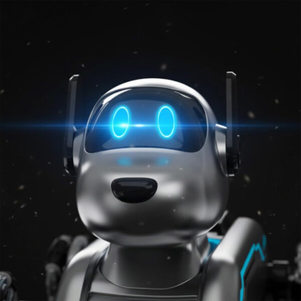 Robot Perro Interactivo Control Remoto Recargable Infantil Color Plateado