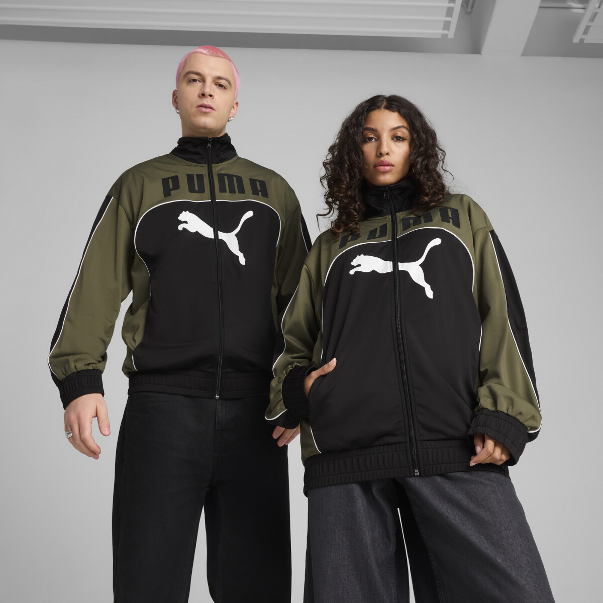 Fut.Archive Relax Track Jkt.62978601 - Negro/oliva 