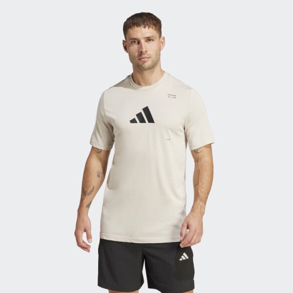 Remera Adidas Estampada All-Gym Category Gris