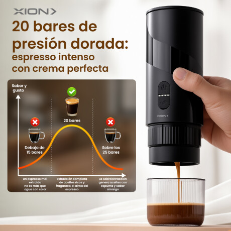 cafetera portátil para capsula y café molido COLOR UNICO