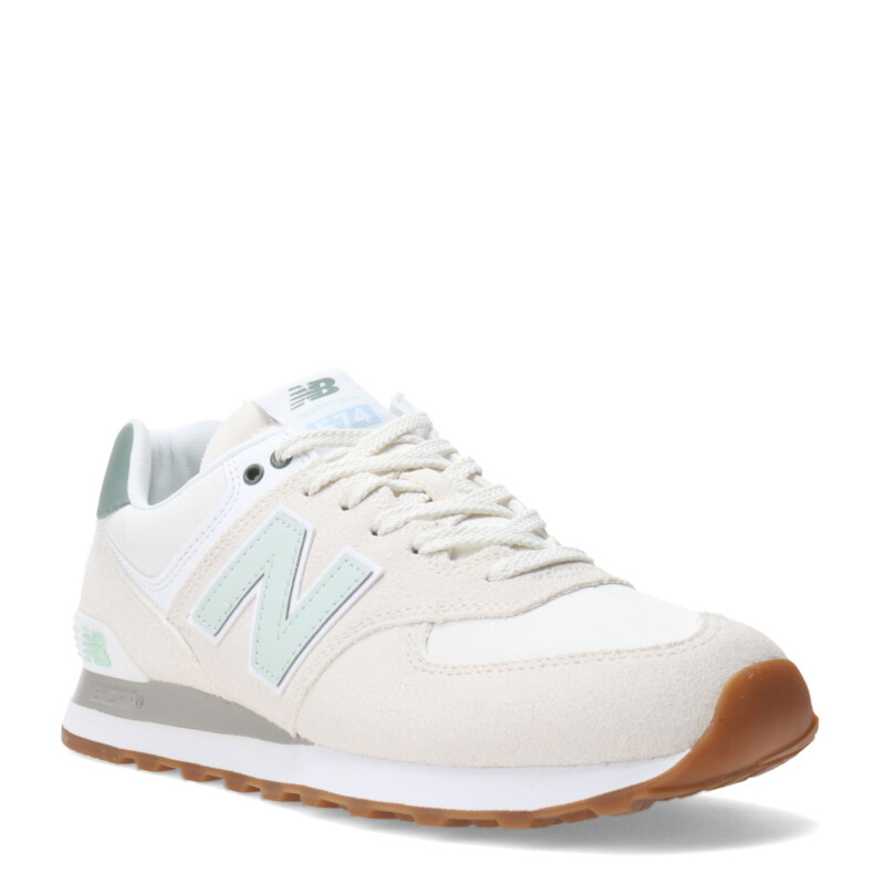Championes de Mujer New Balance Classics Traditionnels Nude - Verde