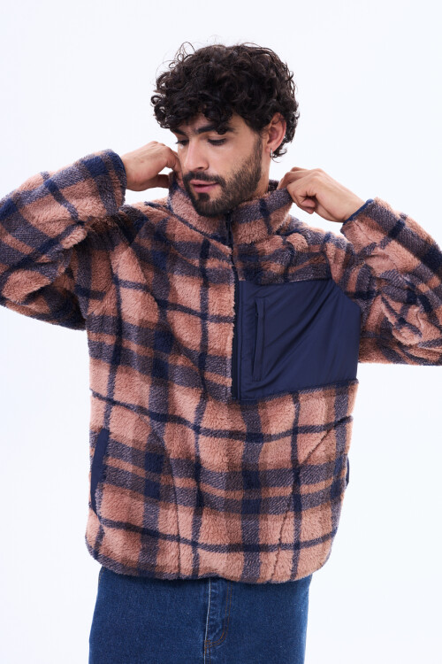 Campera de sherpa Conil Marrón