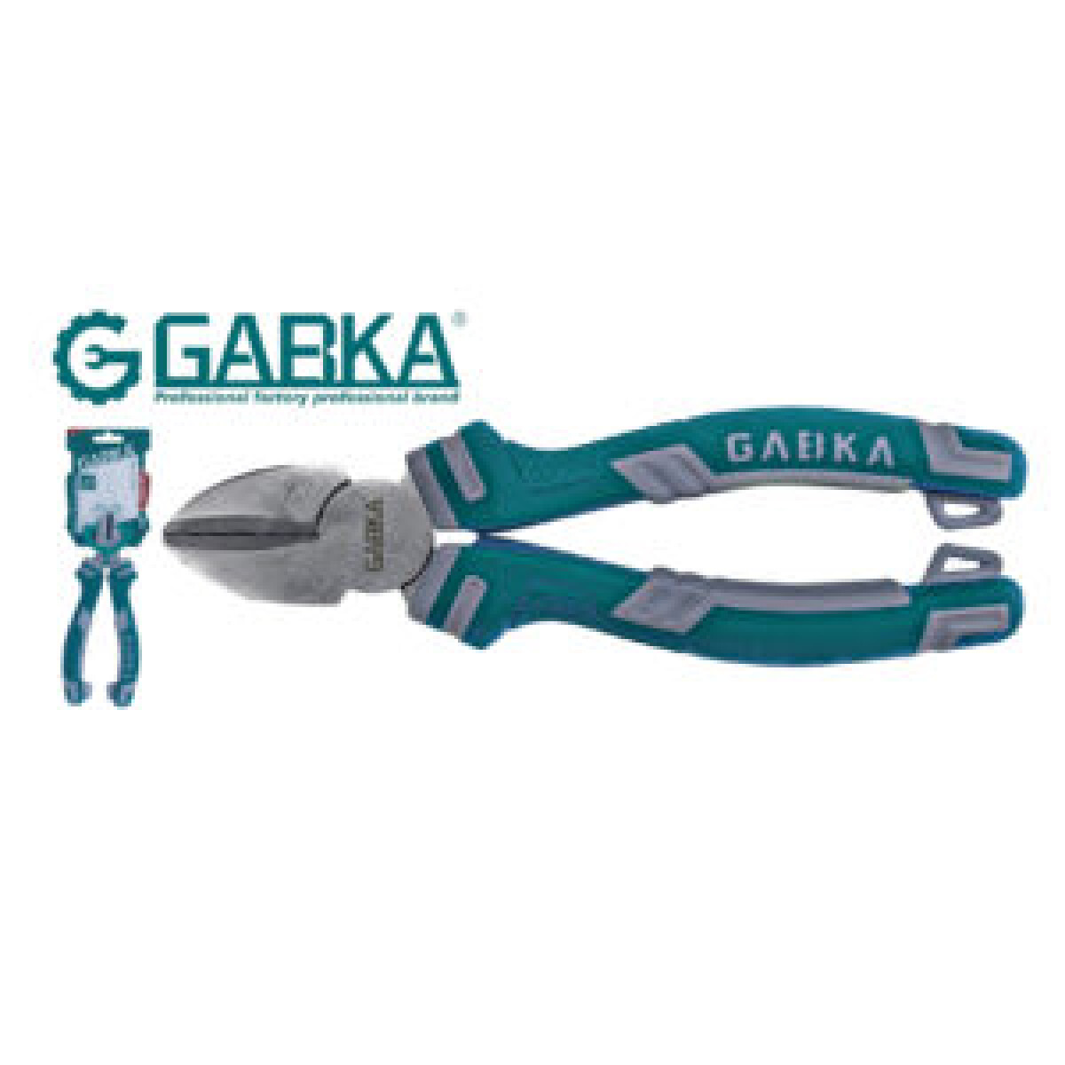 JGO ALICATES GABKA + LLAVE FRANCESA 5 PZAS GA-58043.- 