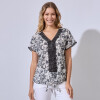 Blusa Broderie GRIS/MULTI