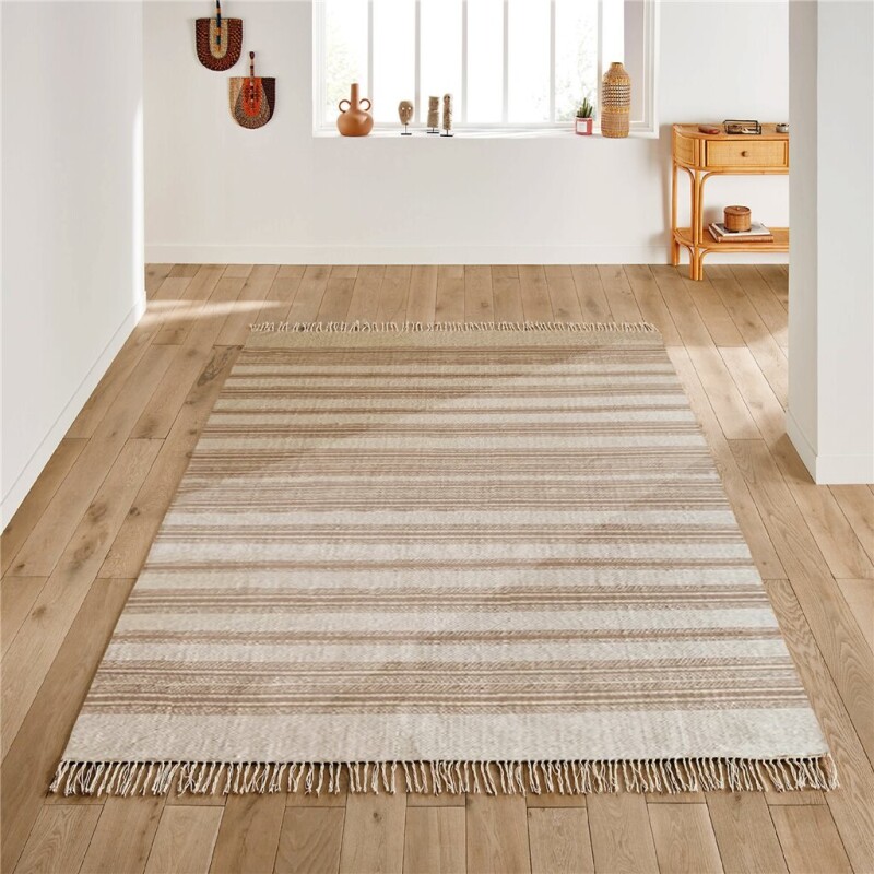 ALFOMBRA 150X210CM FLECOS LINEAS NATURAL ALFOMBRA 150X210CM FLECOS LINEAS NATURAL